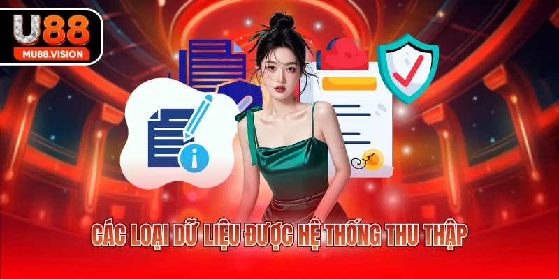 Các loại dữ liệu được hệ thống thu thập